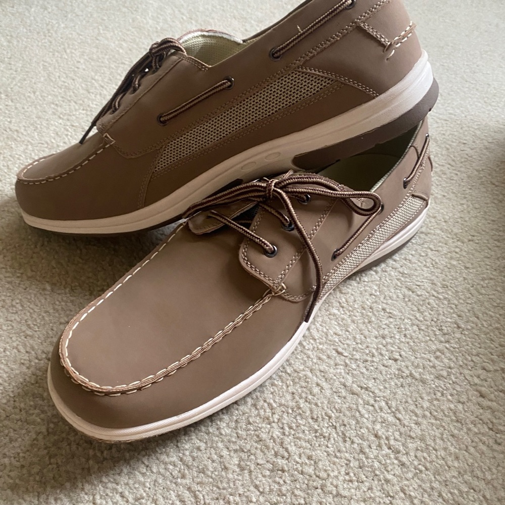Deer Stags Tan Boat Shoe, NEW; Men’s Size 16 W